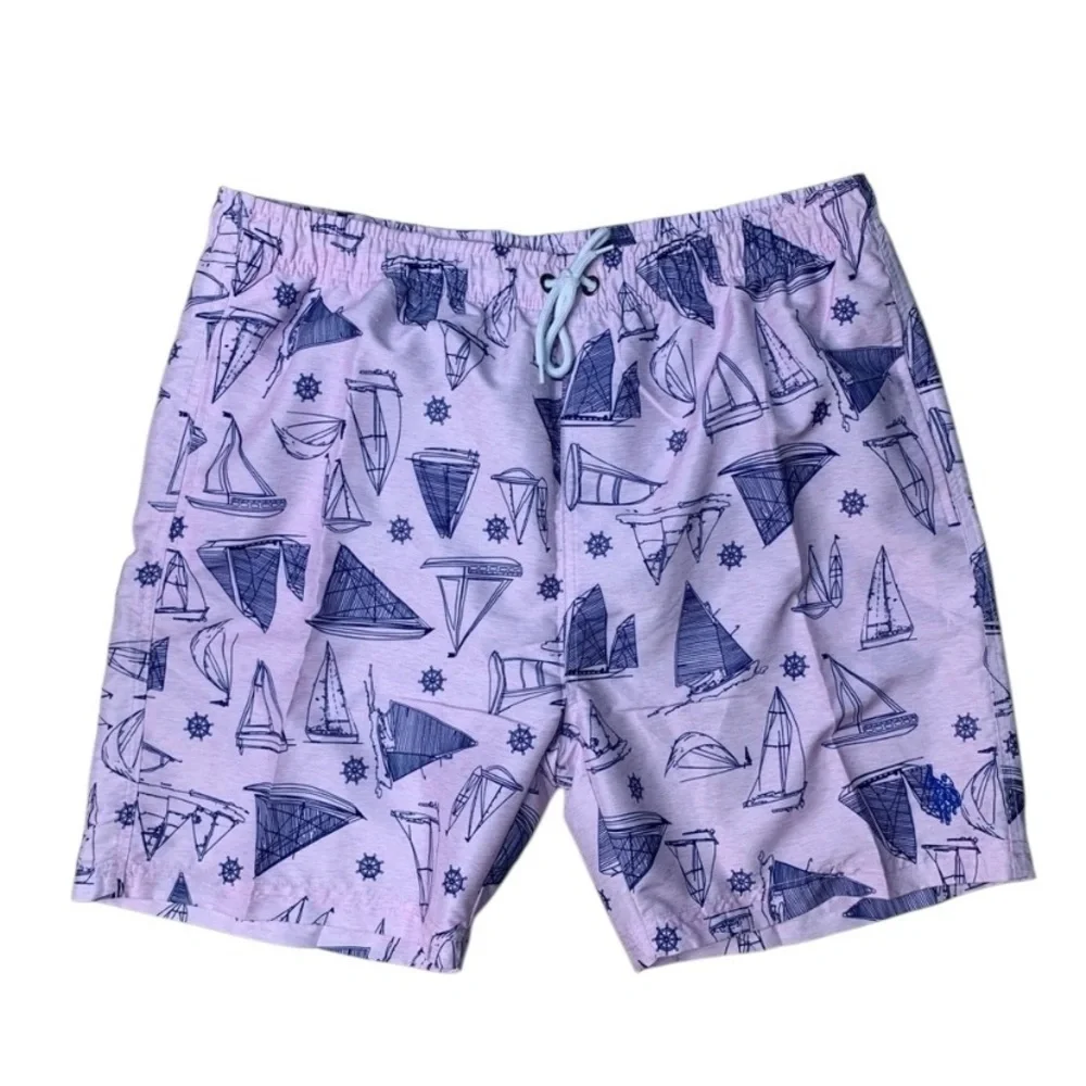 Men's Sz xl beach  Print Shorts - Pink